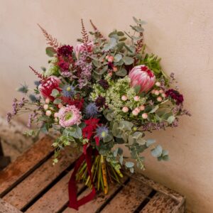 Ramo silvestre de proteas