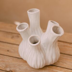 Jarrón botánico forma bulbo